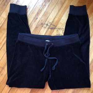 Juicy Couture vintage velour black joggers